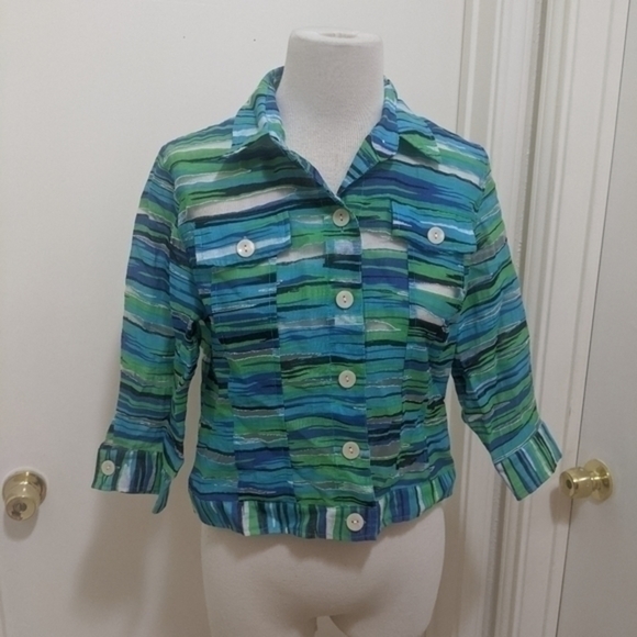 button down blouse see through - Picture 2 of 5